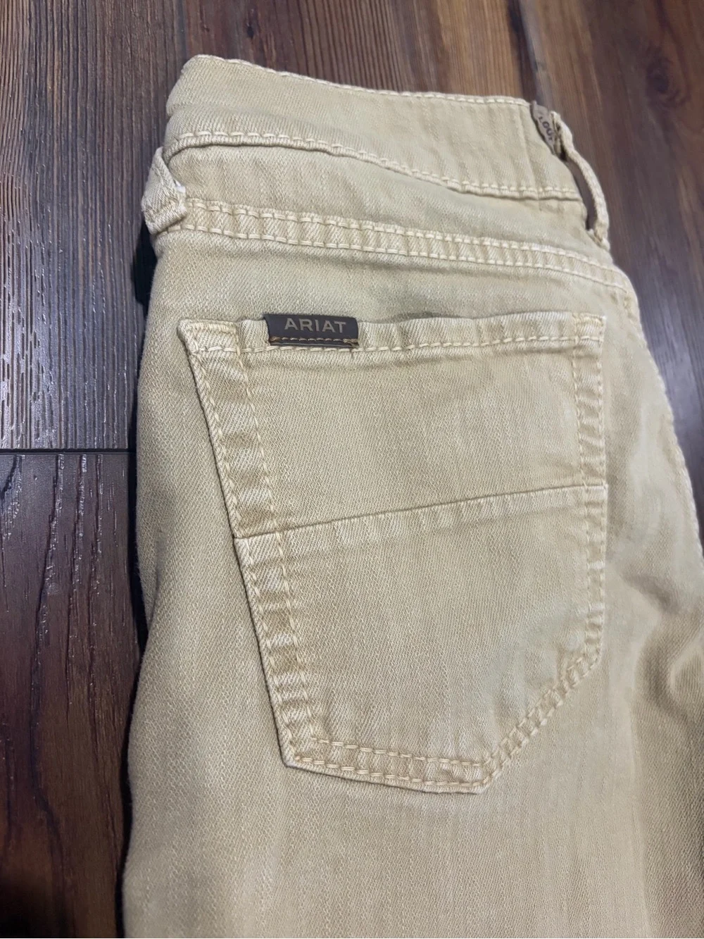 Ariat Men's Straight-Leg Slim Fit Jeans in Dark Khaki. Size : 28x30